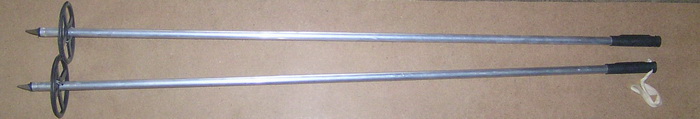 Лыжные алюминиевые палки с большим опорным кольцом